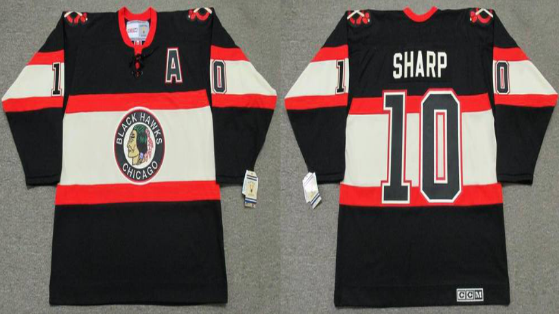 2019 Men Chicago Blackhawks #10 Sharp CCM NHL jerseys->chicago blackhawks->NHL Jersey
